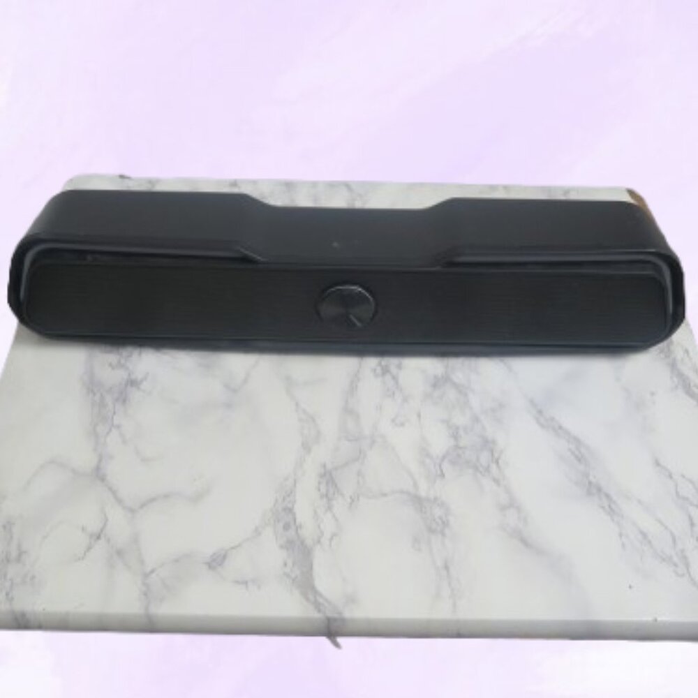 Bluetooth music speaker in black (USB charger cable cord not included).